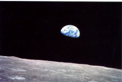 画像1: ポストカード　モノクロ  Earthrise