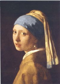 ポストカード　フェルメール「真珠の耳飾の少女（青いターバンの少女）」