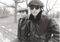 ポストカード　モノクロ  ジョン・レノン & Yoko Ono