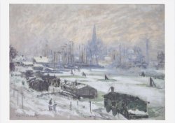 画像1: ポストカード　モネの雪のアムステルダム
