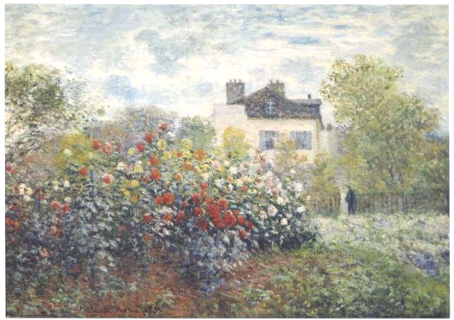 画像1: ポストカード　モネの画家の庭（ダリア）
