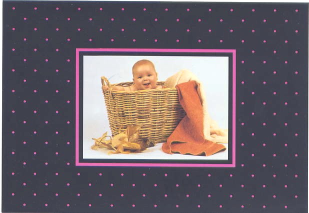 画像1: ポストカード　子供 -Baby in hamper-